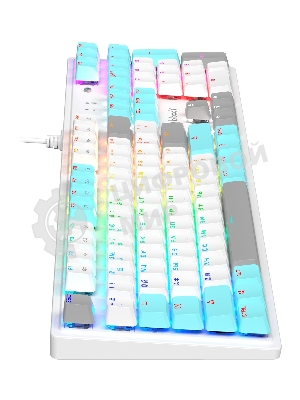 Клавиатура проводная A4Tech Bloody S510N USB белый