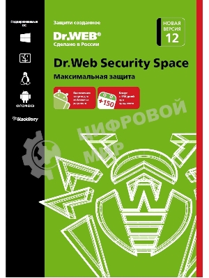 Программное обеспечение DR.WEB Security Space 1 ПК/1 год (BHW-B-12M-1-A3)