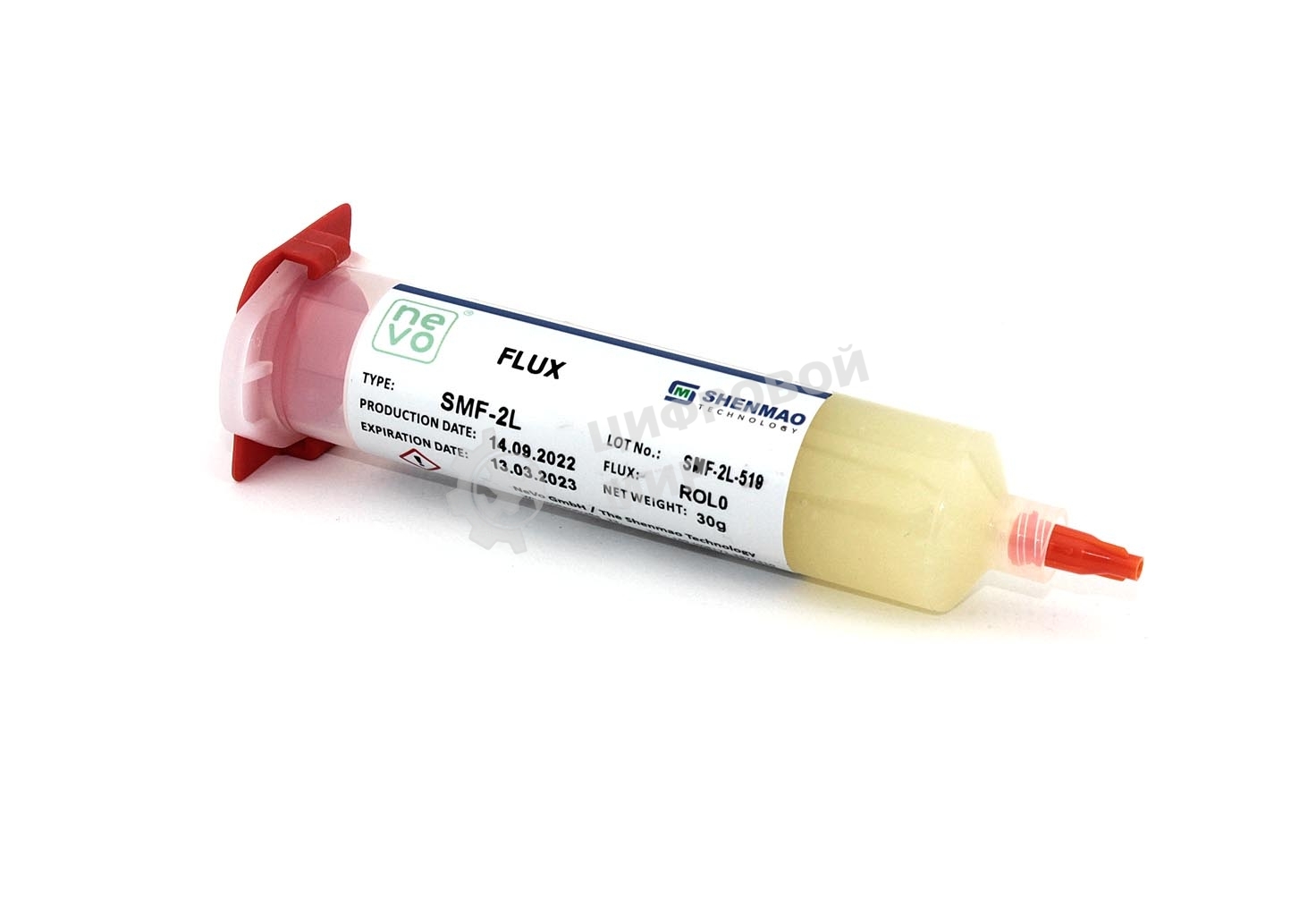 Флюс-гель SMF-2L безотмывочный, 30 мл.