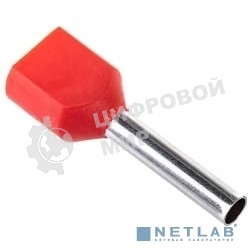 Наконечник-гильза изол. НГИ2 1.5-12 кр. (уп. 100 шт) ИЭК UTE10-D2-6-100
