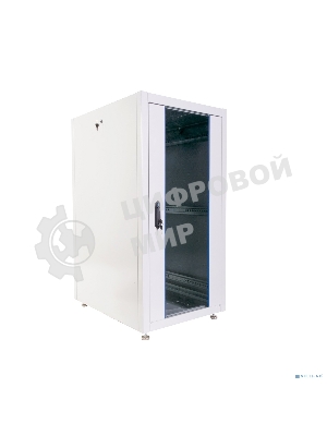 Шкаф телекоммуникационный напольный ЭКОНОМ 24U (600 х 1000) дверь стекло, дверь металл