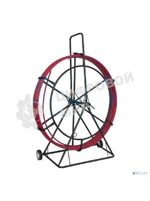 Протяжка кабельная Rexant (УЗК в тележке), стеклопруток d=11,0 мм, 100 м красная