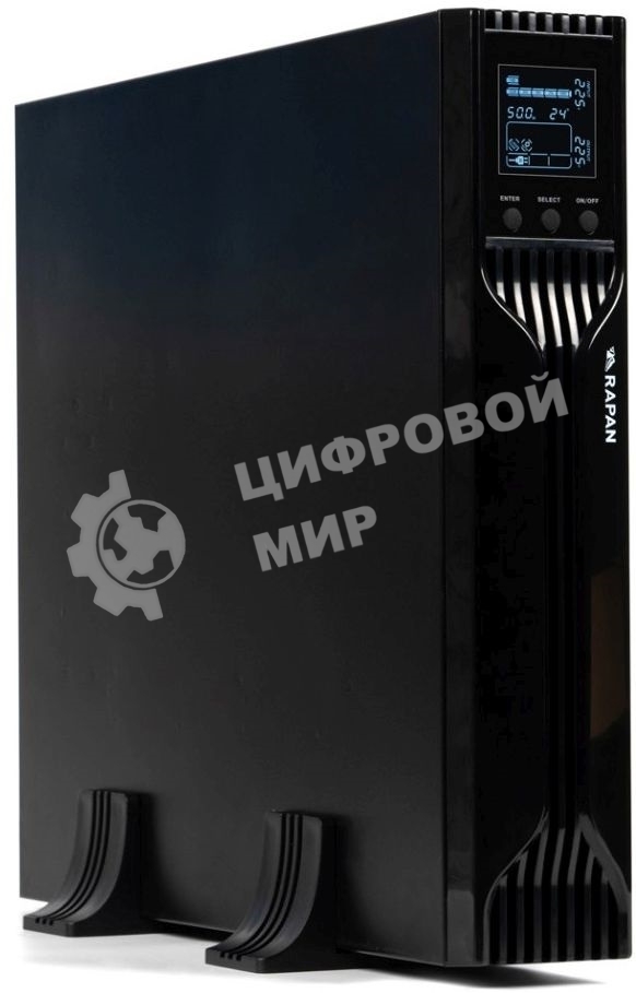 Источник бесперебойного питания ИБП Бастион RAPAN-UPS 3000 RACK+4x9Ah (2100 Вт, Line-interactive, встроенные АКБ 6 шт.x 9Ah) 8960