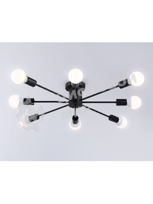 Светильник Ambrella light TR80411/8 BK черный E27/8 max 60W D950*150
