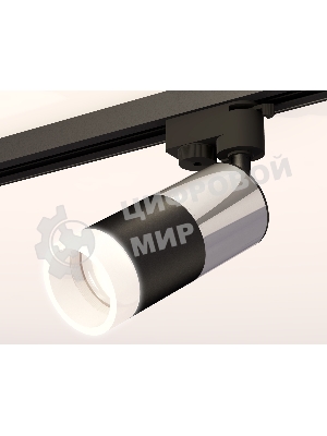Светильник Ambrella light XT6302052 SBK/PSL/FR черный песок/серебро полированное/белый матовый MR16 GU5.3