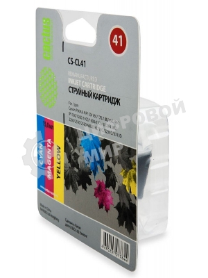 Картридж струйный Cactus CS-CL41 многоцветный (18 мл.) для Canon Pixma MP150/MP160/MP170/MP180/MP210/MP220/MP450/MP460/MP470/iP1200/iP1300/iP1600/iP1700/iP1800/iP190