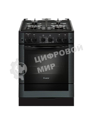 Плита газовая Gefest ПГ 6500-02 0115 черный, конфорок 4 шт, духовка 52 л, 60 см x 85 см x 60 см