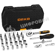 Набор инструментов Deko TZ29 29 предметов (жесткий кейс)