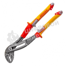 Клещи переставные Gross диэлектрические рукоятки до 1000 В, 240 мм