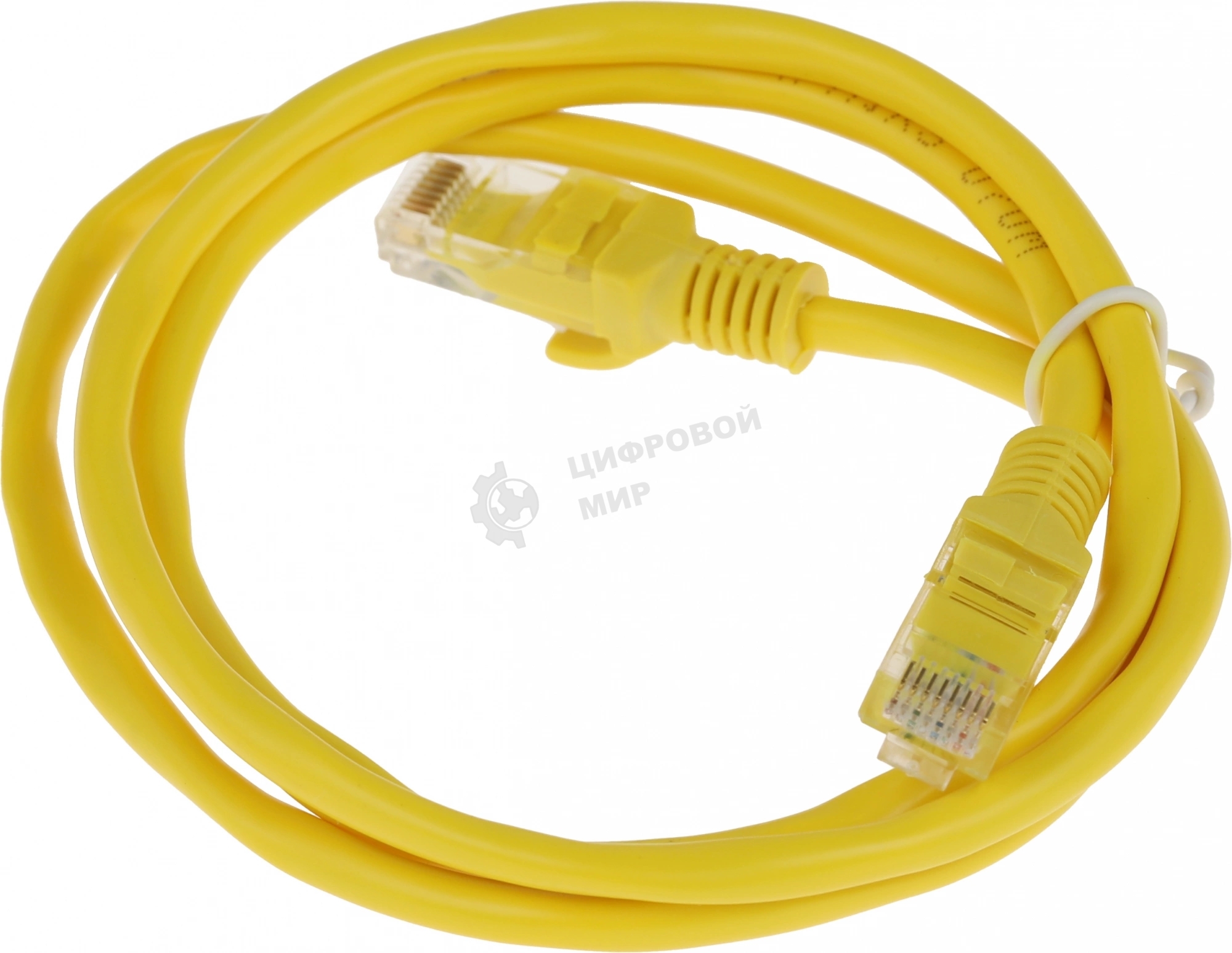 Патч-корд UTP Cablexpert cat.5e, 1м, литой, многожильный, желтый