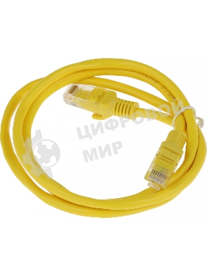 Патч-корд UTP Cablexpert cat.5e, 1м, литой, многожильный, желтый