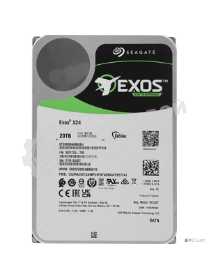 Жесткий диск Seagate Exos X24 20Tb 7200RPM SATA 512MB ST20000NM002H
