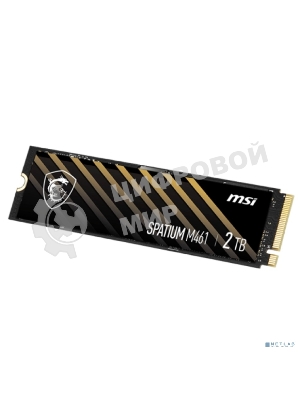 Накопитель SSD MSI SPATIUM M461, 2TB, M.2 2280, PCIe 4.0 x4, NVMe, R/W 5000/4200