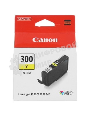 Картридж струйный Canon PFI-300 Y EUR/OCN желтый (530 стр.) для Canon imagePROGRAF PRO-300