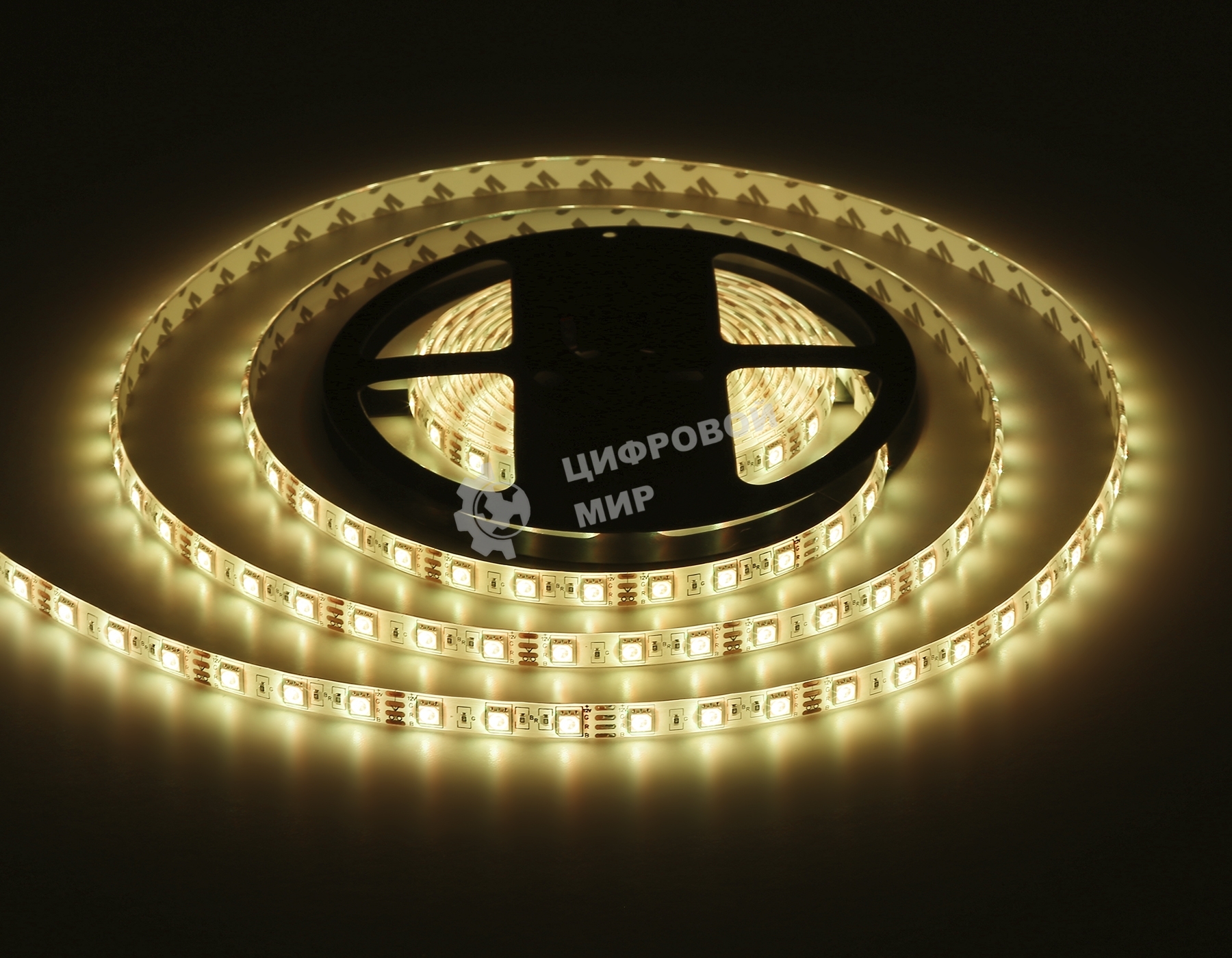 Комплект светодиодной ленты GS2502 5050 60Led/ 14.4W m/ 12V IP65 RGB/ 5000*10*2.87mm (4 конт.)