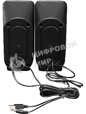 Акустическая система Оклик OK-120U 2.0 черный 6Вт