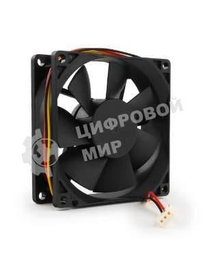 Вентилятор для корпуса Gembird FANCASE черный, 80 мм, 2600 об/мин, 27 дБ, 3 pin