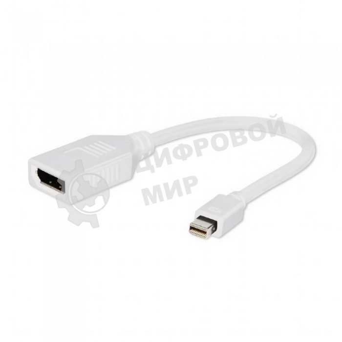 Переходник Gembird Переходник miniDisplayPort - DisplayPort, 20M/20F, 16см, белый
