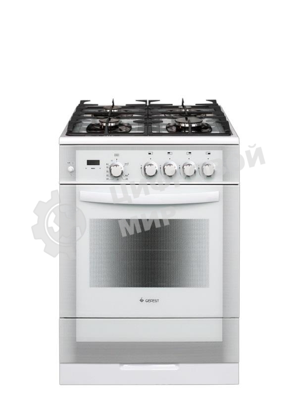 Плита газовая Gefest ПГ 6500-03 0042 белый, конфорок 4 шт, духовка 52 л, 60 см x 85 см x 60 см