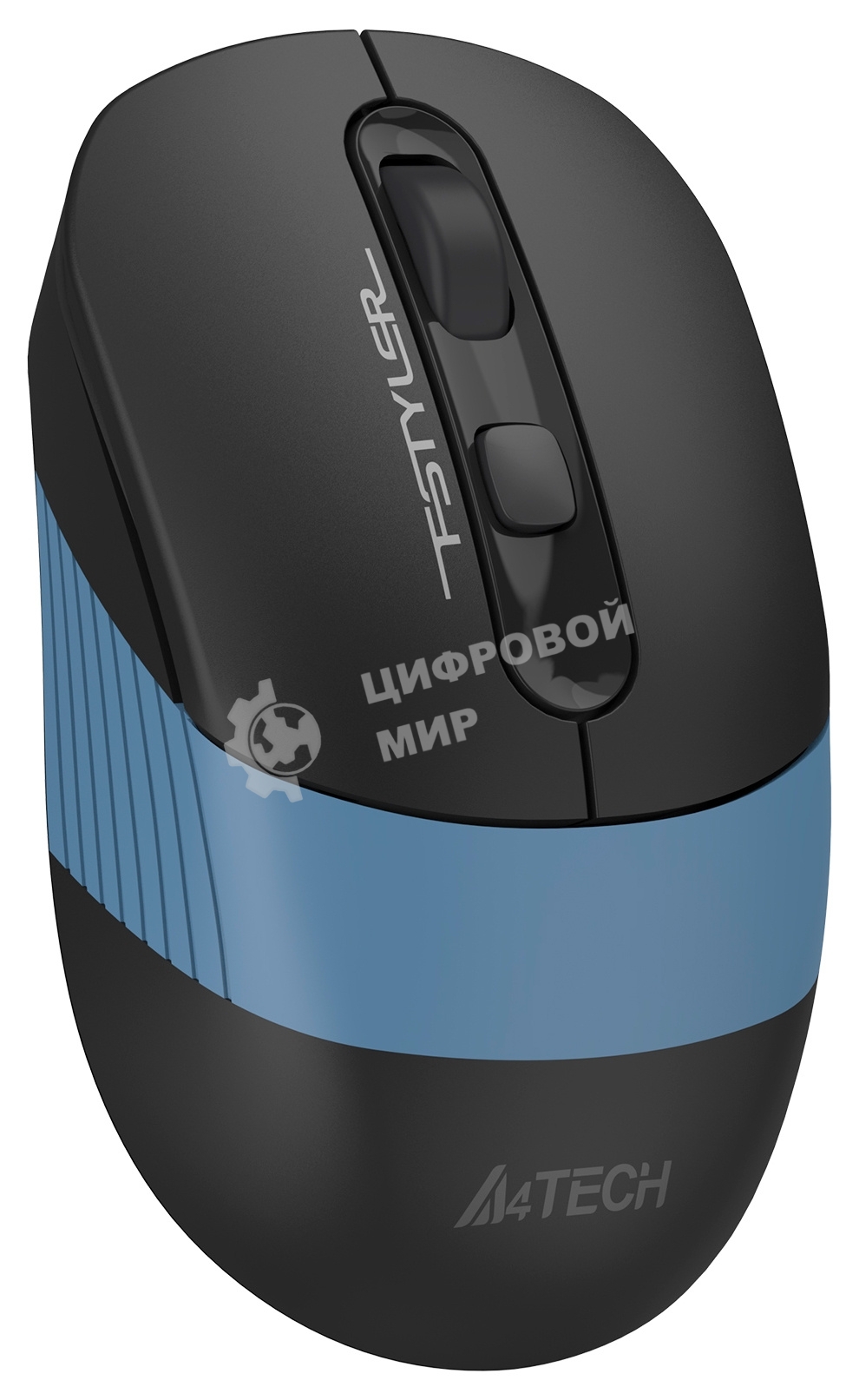 Мышь беспроводная A4TECH FB10C черный/синий, 2000 dpi, Bluetooth / USB, Bluetooth / радиоканал, кнопки - 4