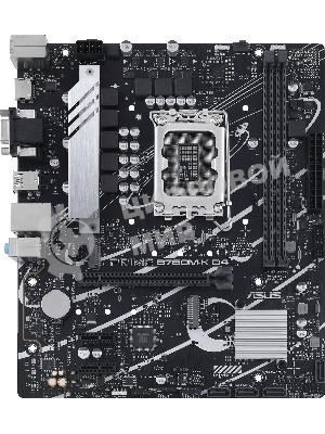 Материнская плата ASUS PRIME B760M-K D4, LGA 1700, Intel B760, 2xDDR4, 4xSATA, 2xM.2, 1xPCIe 4.0 x16, 2xPCIe x1, 1xHDMI, 1xVGA, 1x 2.5Gb LAN, 2xUSB-A 3.2 Gen 1, 2xUSB-A 2.0, 3x3.5 мм, 7.1, mATX