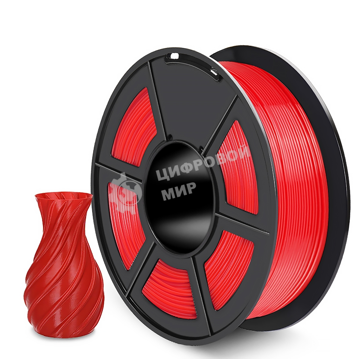 Филамент NVPrint PETG Red для 3D печати диаметр 1.75мм длина 330 метров масса 1 кг