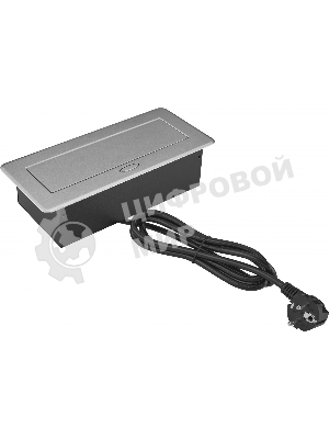 Розетка Cactus CS-SOCKET-EU3-GYBK для столешницы серый (уп.:1шт)