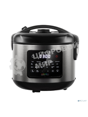 Мультиварка REDMOND MC128, 500 Вт, 3 л, 14 программ, чёрный/ металлик