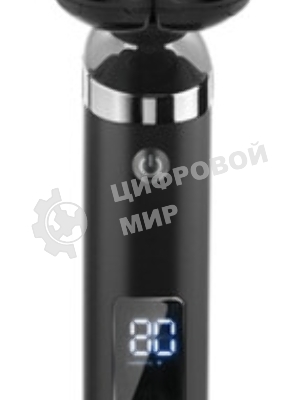Электробритва Centek CT-2151 (черный) ротор 4D, влажное бритье, 5 плав.голов, USB, зарядка 1 час, LiIon800мAч