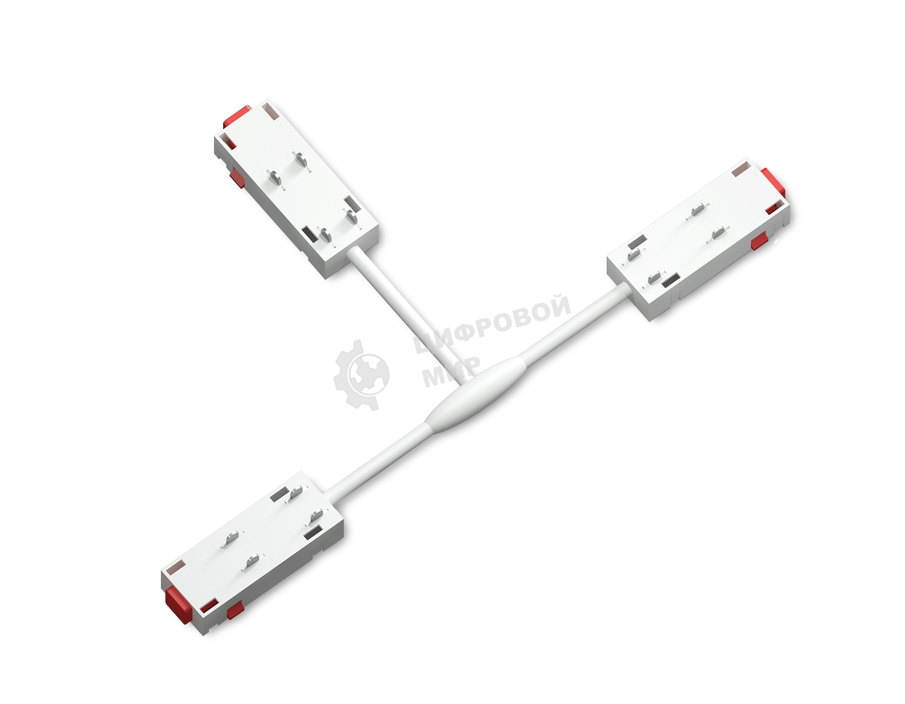 GL1113 WH белый коннектор питания T-образный для шинопровода Magnetic 220V 250*150*18
