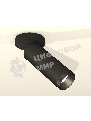 Светильник Ambrella Light XM6343201 SBK/PBK черный песок/черный полированный MR16 GU5.3 (A2229, C6343, N6131)