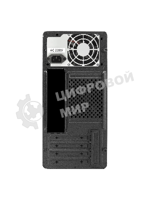 Корпус ExeGate BAA-503-AA500, Mini-Tower, чёрный, 1 x 80/90 мм, БП 500 Вт