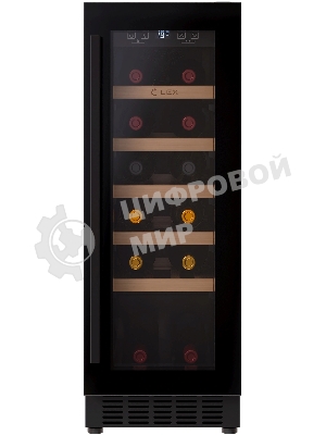 Винный шкаф LEX LWD3020BL черный, 56 л, 1 отсек, 20 бут.