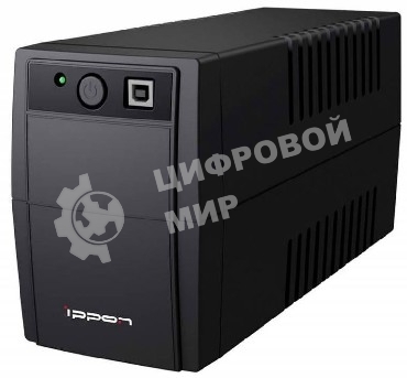 Интерактивный ИБП IPPON BACK BASIC 850 (480Вт/850ВА) 1-фазное входное напряжение, выходная мощность 850 ВА / 480 Вт, выходных разъемов: 2, разъемов с питанием от батареи: 2, интерфейсы: USB, время зарядки 6 ч.