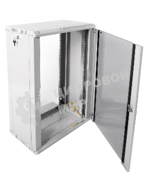 Шкаф телеком. настенный разборный 18U (600х350) дверь металл (ШРН-Э-18.350) (1 коробка)