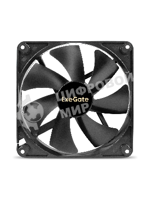 Вентилятор для корпуса ExeGate EX14025S2P черный, 140 мм, 1200 об/мин, 24 дБ, 2 pin