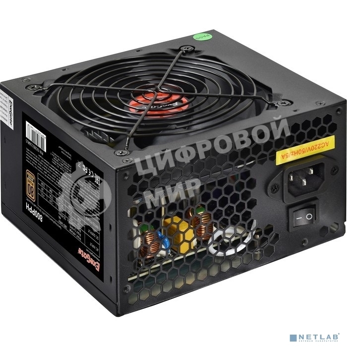 Блок питания ExeGate 800PPH-OEM (EX282156RUS-OEM), 800Вт, 80 PLUS Bronze, 120мм, черный