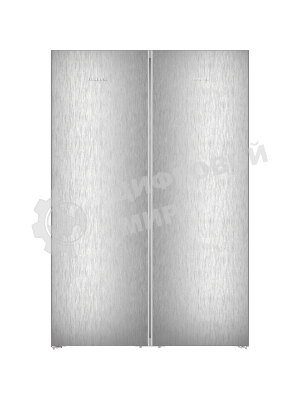 Холодильник Liebherr Комбинация XRFsf 5225-22 001 (SFNsfd 5227-22 001 +SRBsfc 5220-22 001) серебристый двухкамерный 377/271л морозилка сбоку, Side by Side