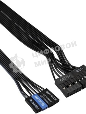 Компьютерный корпус Minitower ExeGate EX286424RUS BA-309-350W-8 (mATX, БП AA350 с вент. 8см, 2хUSB, HD аудио, черный)