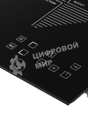 Индукционная варочная панель Kuppersberg ICO 302/домино, ширина 30 см, 2 зоны индукционного нагрева, сенсорное управление, 3 цифровых дисплея, 9 уровней мощности, таймер, автоотключение, защита от перелива, защита от детей, индикаторы остаточного тепла, Stop & Go, черный/прямой край