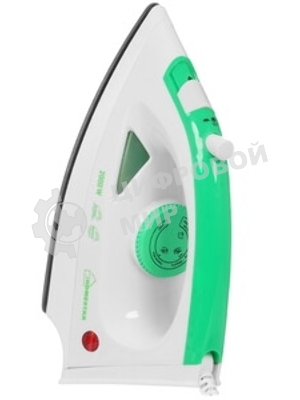 Утюг Homestar HS-4001 белый/зеленый, 2000 Вт, 20 г/мин, 100 г/мин, 90 мл