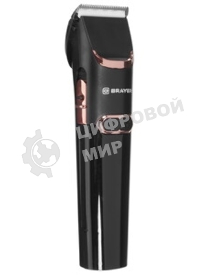 Машинка для стрижки BRAYER BR3401, LED-дисплей, 4 насад, турбо, титан. покр, регу. высоты лезвий