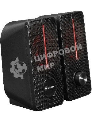 Акустическая система Оклик OK-120U 2.0 черный 6Вт