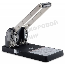 Дырокол Kw-Trio Heavy Duty 952, до 150 листов, металл/пластик черный, отверстий: 2, с линейкой