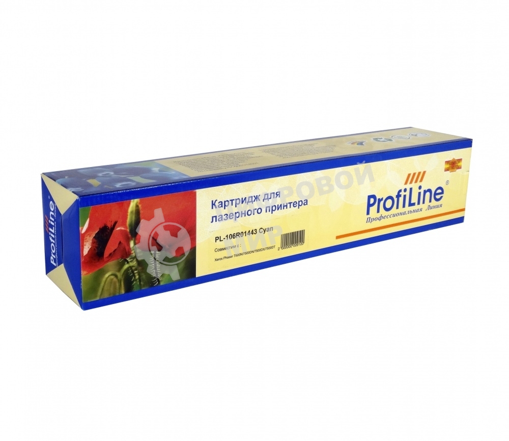 Картридж лазерный ProfiLine PL-106R01443 для принтеров Xerox Phaser 7500N/7500DN/7500DT/7500DX 17800 копий Cyan