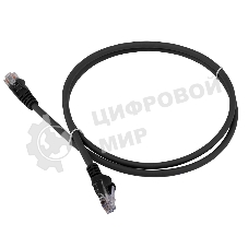 Патч-корд LANMASTER LSZH UTP cat.6, 5.0 м, черный