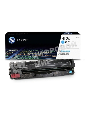 Тонер Картридж HP 410X CF411X голубой для HP LJ Pro M452/M477 (5000 стр.)
