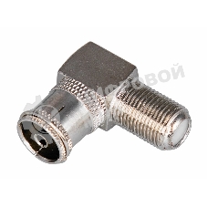 Переход гнездо F-гнездо TV угловой Rexant