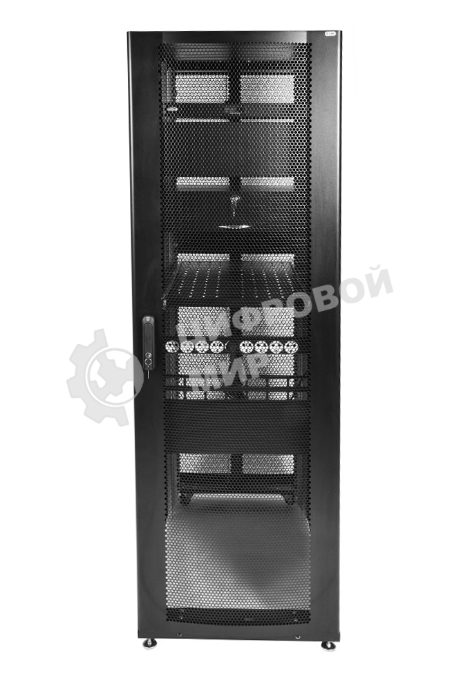 Шкаф серверный ПРОФ напольный 48U (800x1000) дверь перфор., задние двойные