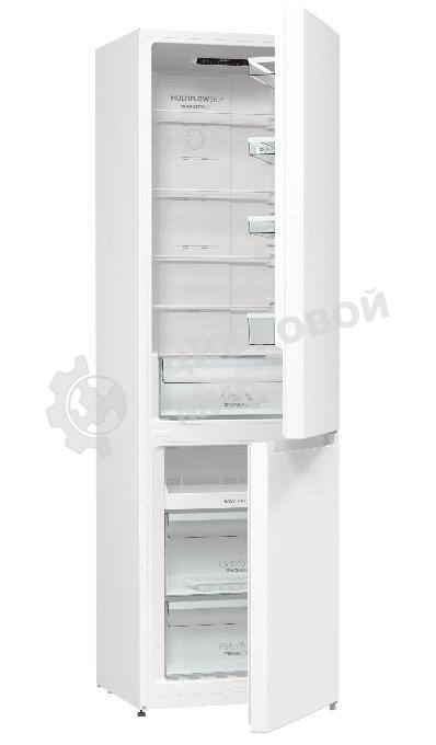 Холодильник Gorenje NRK6201PW4 белый двухкамерный 235/96л морозилка снизу